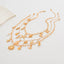 Sun Star Fish Shell Anchor Multi Layer 18K Gold Anti Tarnish Charm Necklace Chain For Women
