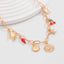 Sun Star Fish Hand Chilli Gold Anti Tarnish Charm Necklace Chain Bulk