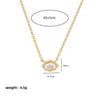 Simple Solitaire CZ 18K Gold Anti Tarnish Y Necklace Chain Bulk