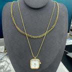 Minimalist Watch Layered Chain Gold Silver Stainless Steel Necklace Bulk