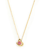 Elegant Heart Rose Silver Gold CZ Anti Tarnish Brass Necklace Bulk