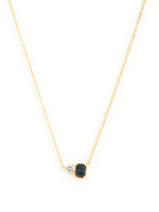 Modern Geometric Rose Silver Gold CZ Anti Tarnish Brass Necklace Bulk