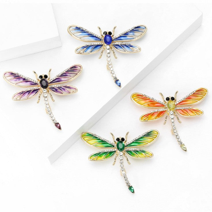 Multi Color Butterfly Cubic Zirconia Gold Copper Brooch Women Bulk