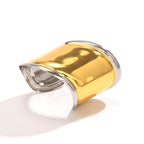Glossy Wave Gold Silver Plated Anti Tarnish Cuff Kada Bracelet Bulk