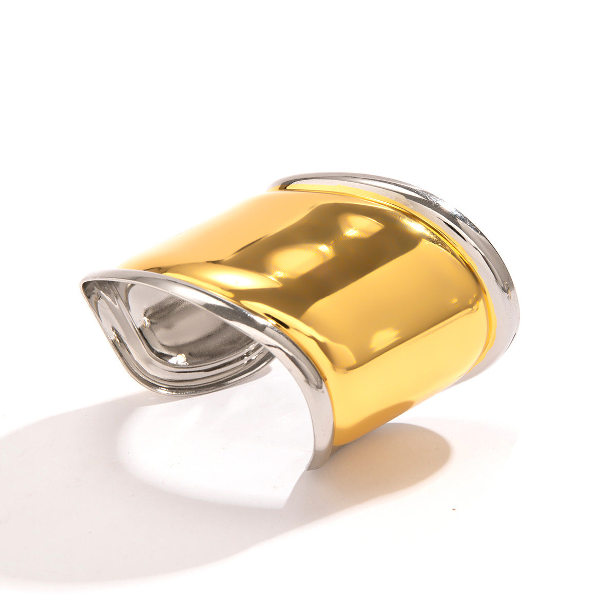 Glossy Wave Gold Silver Plated Anti Tarnish Cuff Kada Bracelet Bulk