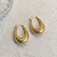 Bulk Gold Plated Anti Tarnish Stainless Steel Minimal Hoop Earrings