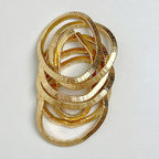 18K Gold Silver Anti Tarnish Multi-Layer Bracelet For Women Bulk