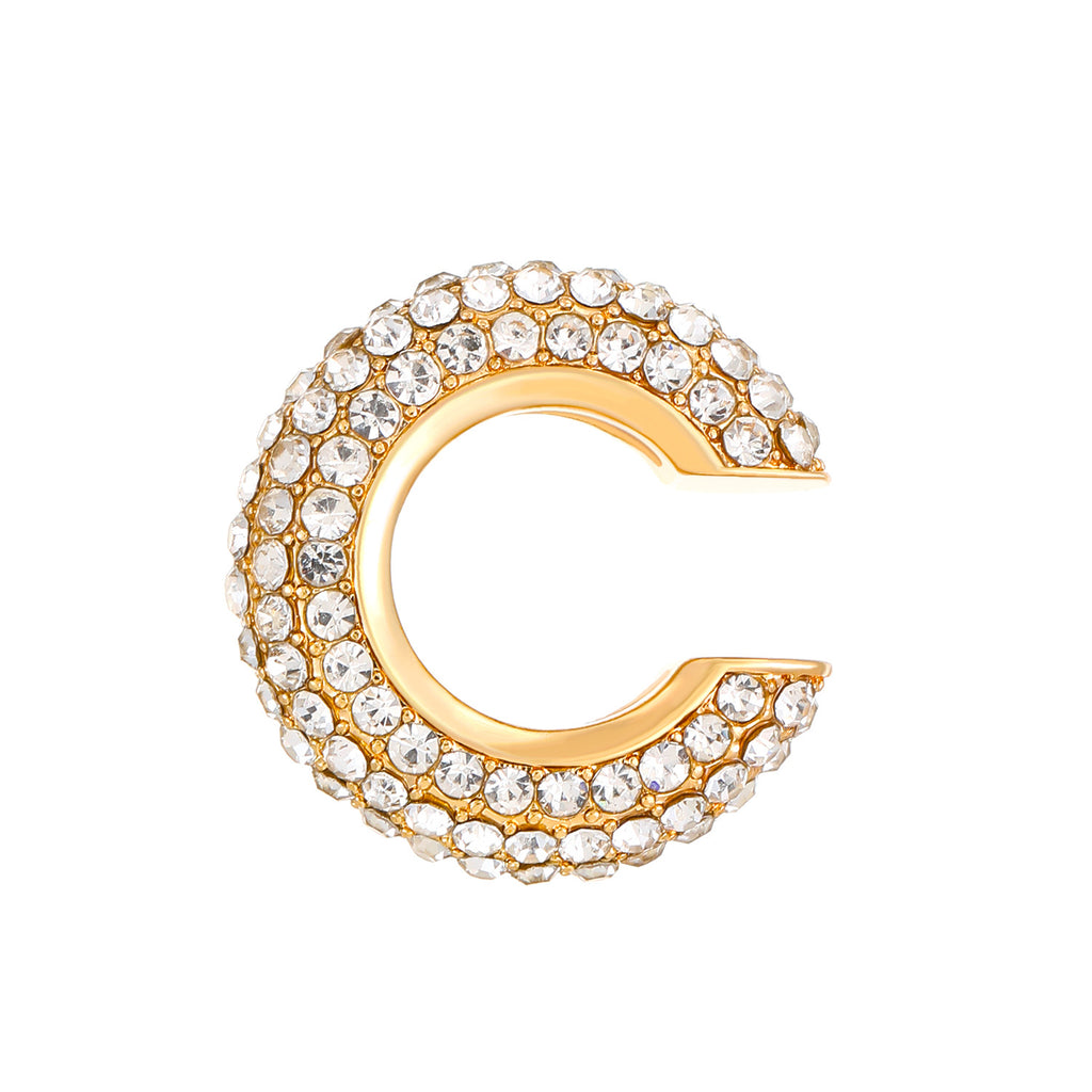 Studded Gold CZ Anti Tarnish Air Cuff Stud Earring Pack Of 2 Bulk