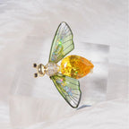 Multi Color Butterfly Gold Crystal Brooch For Women Bulk