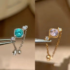 Multi Color Links Gold Silver Cubic Zirconia Copper Adjustable Ring Bulk 