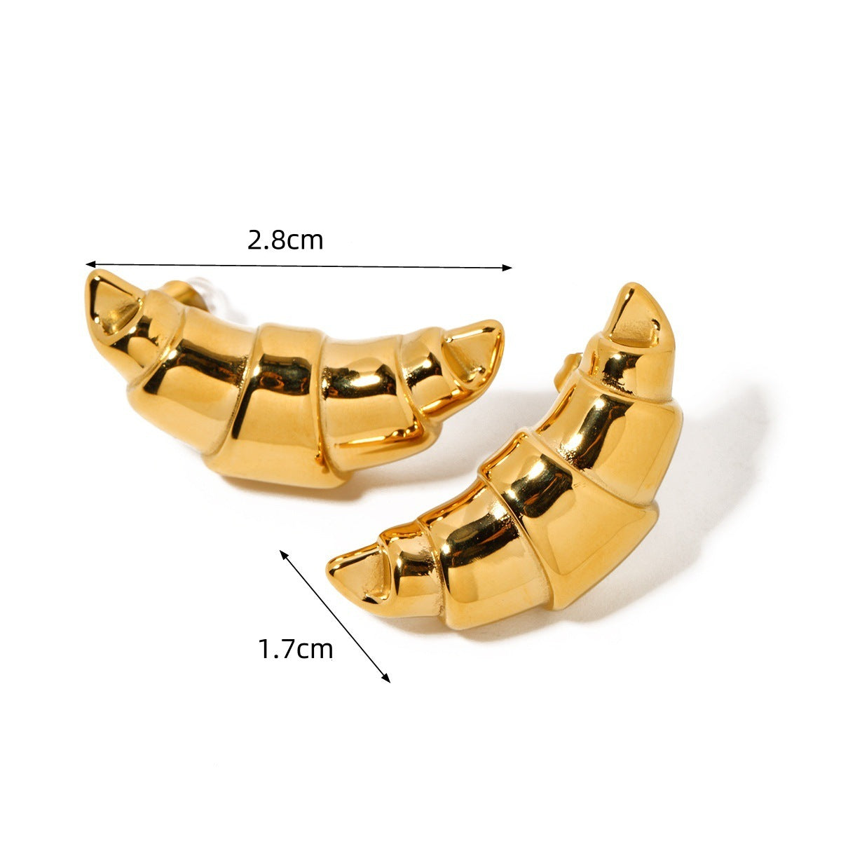 Conch Shell 18K Gold Stainless Steel Anti Tarnish Dangler Earring Bulk