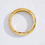 Beaten Finish 18K Gold Silver Anti Tarnish Kada Bangle Bracelet Bulk