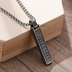 Roman Number Bar Id Gold Black Silver Atique Stainless Steel Popcorn Pendant Chain For Men