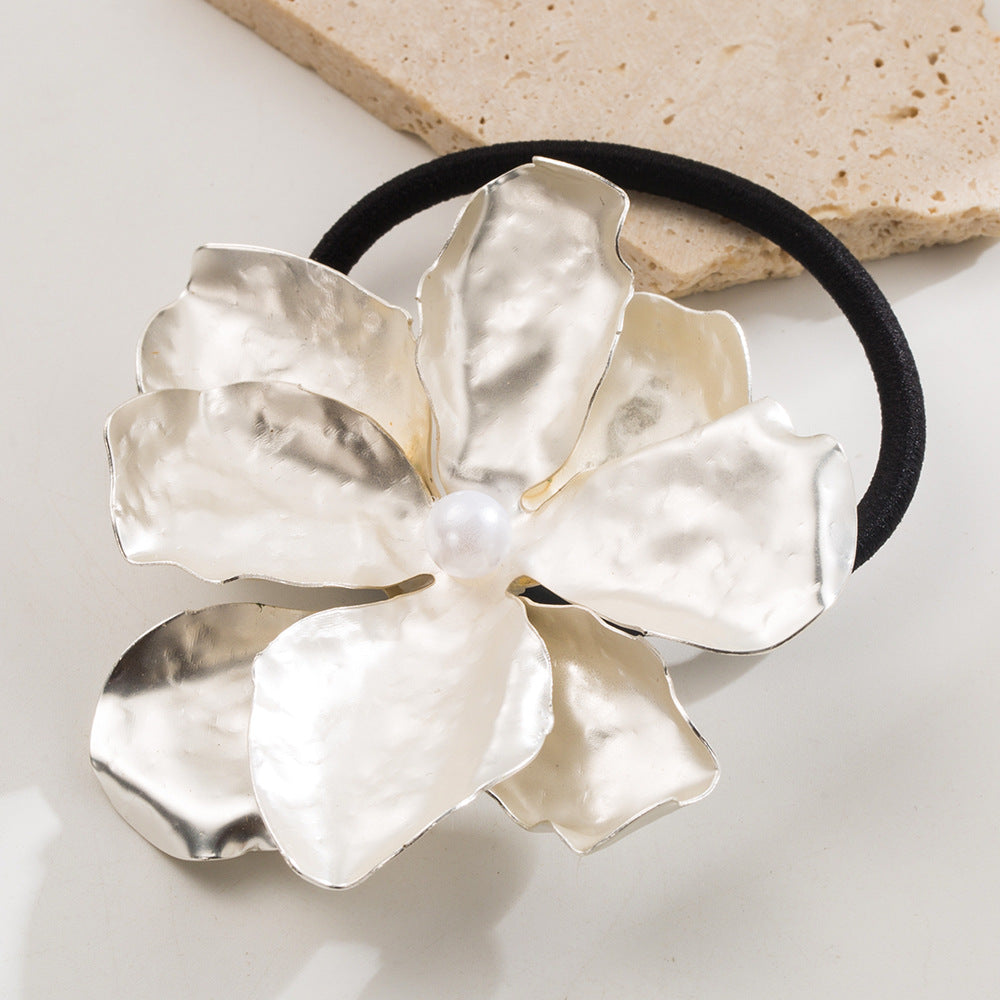 Flower Pearl Gold Silver Anti Tarnish Hair Band Hair Accessories Bulk Secondary image