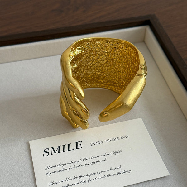Gold Finger Cuff & Kada Wrist Wear For Women Bulk Secondary image