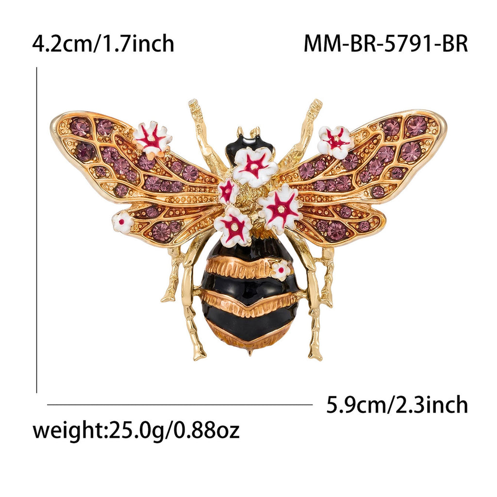 Multi Color Butterfly Gold Plated Rhinestone Brooch For Women Bulk