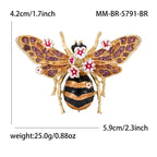 Multi Color Butterfly Gold Plated Rhinestone Brooch For Women Bulk