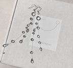 Transparent Ice Drop Pearl Beads Necklace Bracelet Earring Set Bulk