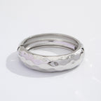 Beaten Finish 18K Gold Silver Anti Tarnish Kada Bangle Bracelet Bulk