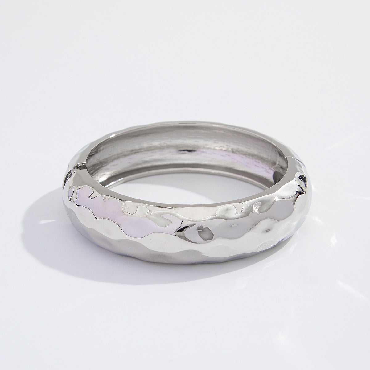 Beaten Finish 18K Gold Silver Anti Tarnish Kada Bangle Bracelet Bulk