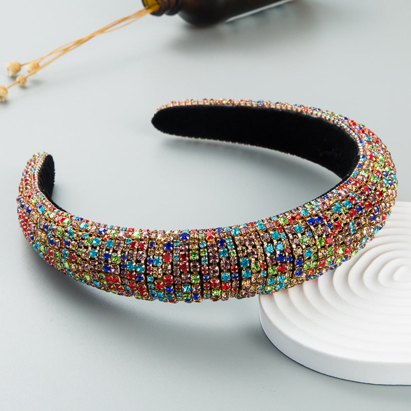Gold Silver Multi Gemstone Rhinestone Hair Band Hair Accessories Bulk