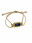 Evil Eye Bird Star 18K Gold CZ Enamel Adjustable Thread Bracelet Bulk