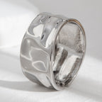 Beaten Finish 18K Gold Silver Anti Tarnish Kada Bangle Bracelet Bulk