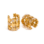 Star 18K Gold CZ Anti Tarnish Stainless Steel Ear Cuff Earrings Bulk