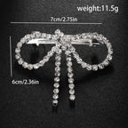 Bow 18K Gold Silver CZ Anti Tarnish Hair Clip Hair Accessories Bulk