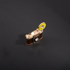 Multi Color Camera Gold Cubic Zirconia Copper Brooch For Women Bulk