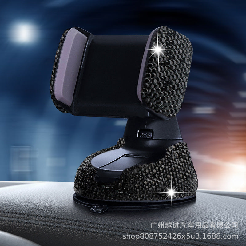 Black Red White Diamond Car Phone Holder Rotating Phone Holder Bulk