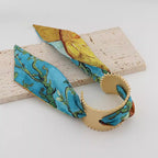 Red Blue Multicolour 18K Gold Anti Tarnish Scarf Cuff Bracelet Bulk