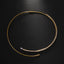 18K Gold Cubic Zirconia Hasli Thick Choker Anti Tarnish Necklace Bulk
