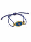 Evil Eye Bird Star 18K Gold CZ Enamel Adjustable Thread Bracelet Bulk