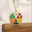 Multi Color Evil Eye Celestial Gold Copper Pendant Chain For Women Bulk