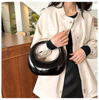 Oval Glossy Acrylic Blue Silver Gold Black Pick Colorful Hand Bag Bulk