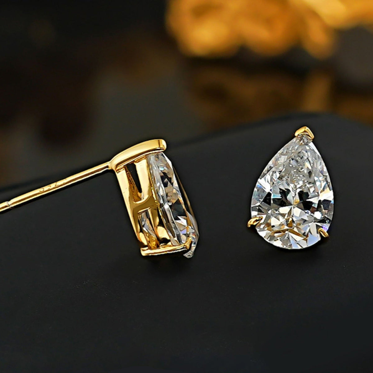 Gold Silver Pearl Drop Cubic Zirconia Copper Drop Earrings For Women Bulk