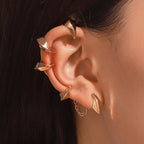 Devil Gothic 18K Gold Plated Anti Tarnish Ear Cuff Earring Pair Bulk