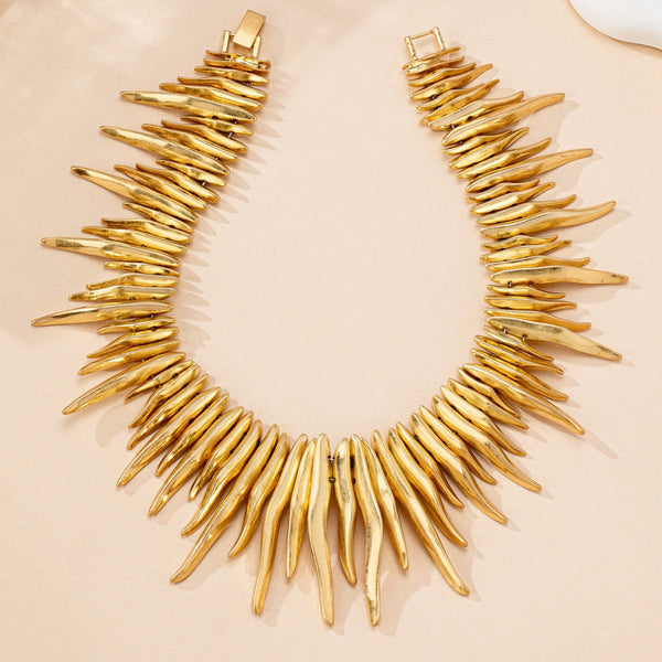 Pointy Gold Silver Anti Tarnish Versatile Necklace For Women Bulk Main image