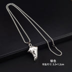 Basketball Shoe Silver Blue Red Stainless Steel Pendant Chain Bulk