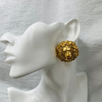 Lion Head 18K Gold Anti Tarnish Stud Earring For Women Bulk