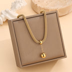 18K Gold Stainless Steel Anti Tarnish Snake Chain Necklace Bracelet Earring Set For Women