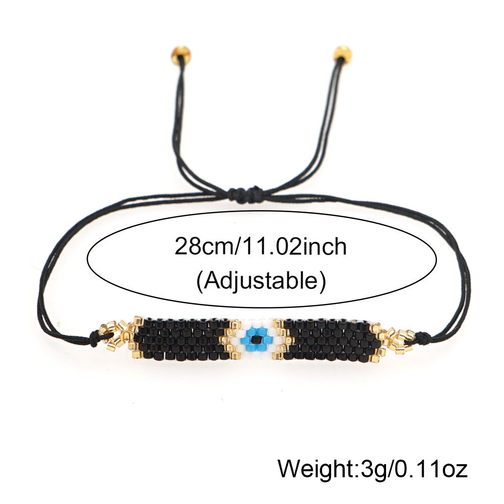 Black Evil Eye Gold Plated Thread Bracelet  For Women Bulk
