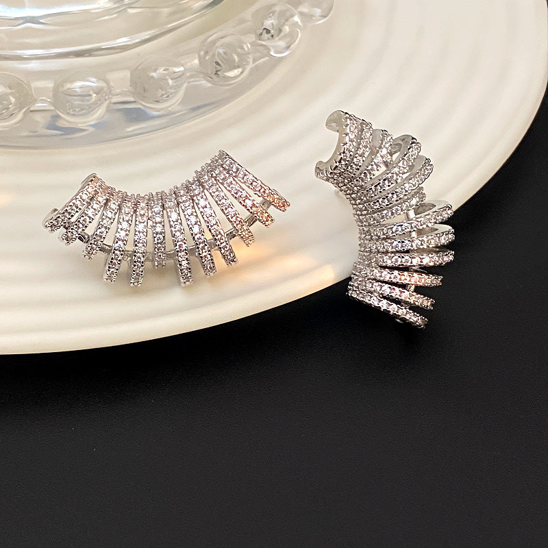 Bulk Gold Silver CZ Anti-Tarnish Copper Ear Cuff Earrings