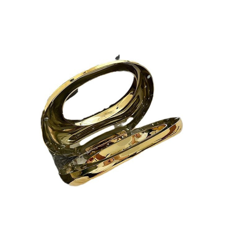Oval Glossy Acrylic Blue Silver Gold Black Pick Colorful Hand Bag Bulk