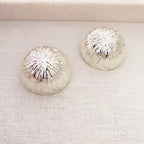 Glossy Ball 18K Gold Silver Anti Tarnish Stud Earring For Women Bulk