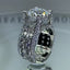 Round Diamond Solitaire Cubic Zirconia Silver Anti Tarnish Ring Bulk