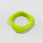 Geometric Red Green Blue Pink Acrylic Glossy Kada Bangle Bracelet Bulk
