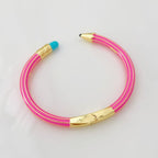 Trendy Pencil Style Gold Enamel Anti Tarnish Copper Cuff & Kada Bulk