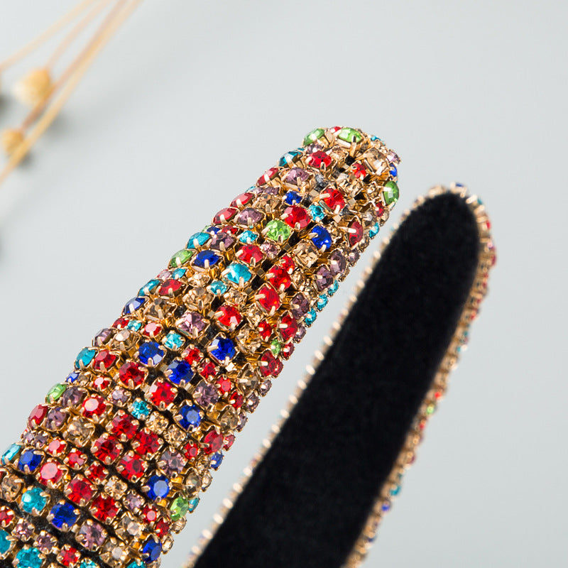 Gold Silver Multi Gemstone Rhinestone Hair Band Hair Accessories Bulk